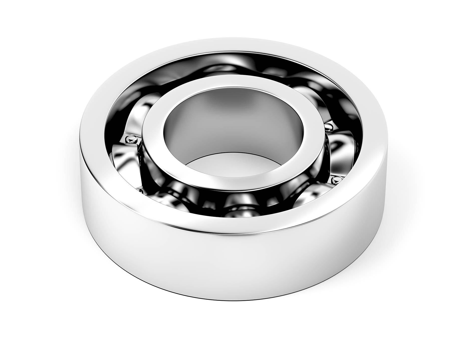 Froehlich Und Doerken Solutionsshiny Steel Ball Bearing On White Background 2026 01 07 01 42 10 Utc